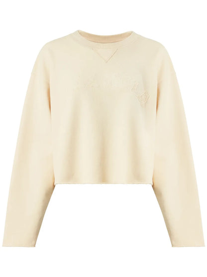 Embroidered Crew-Neck Sweatshirt