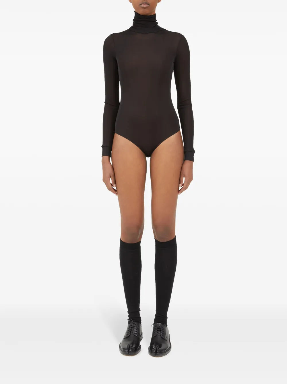 Roll-Neck Long-Sleeve Bodysuit