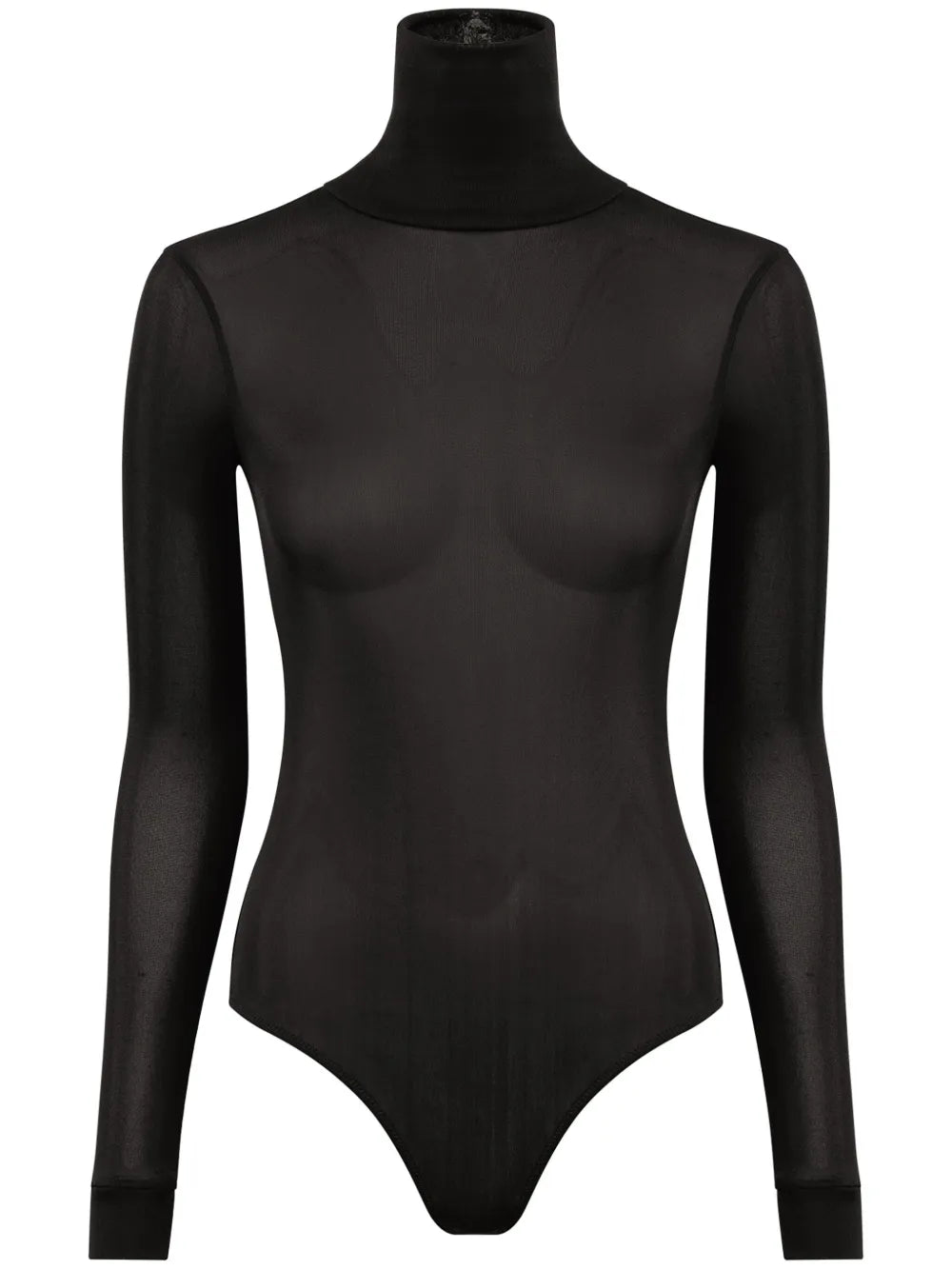 Roll-Neck Long-Sleeve Bodysuit