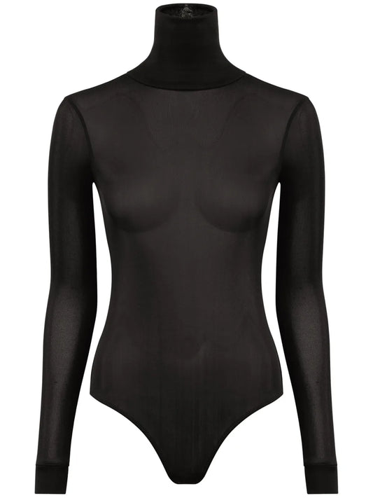 Roll-Neck Long-Sleeve Bodysuit