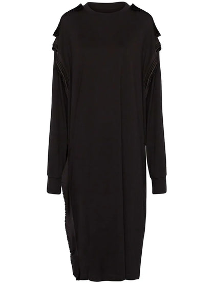 Long-Sleeve Midi Dress