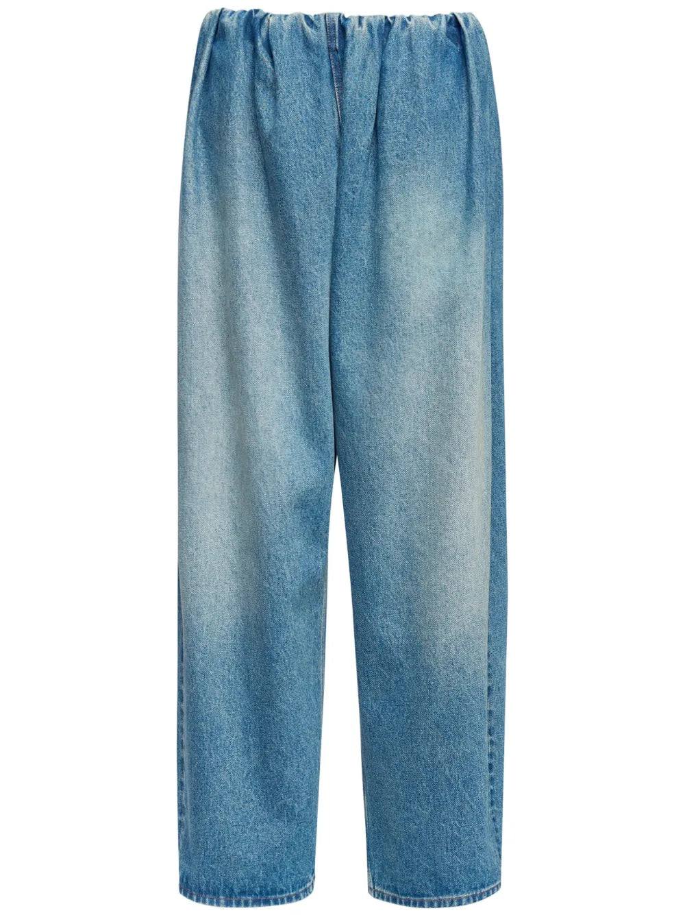 Pleated Denim Trousers