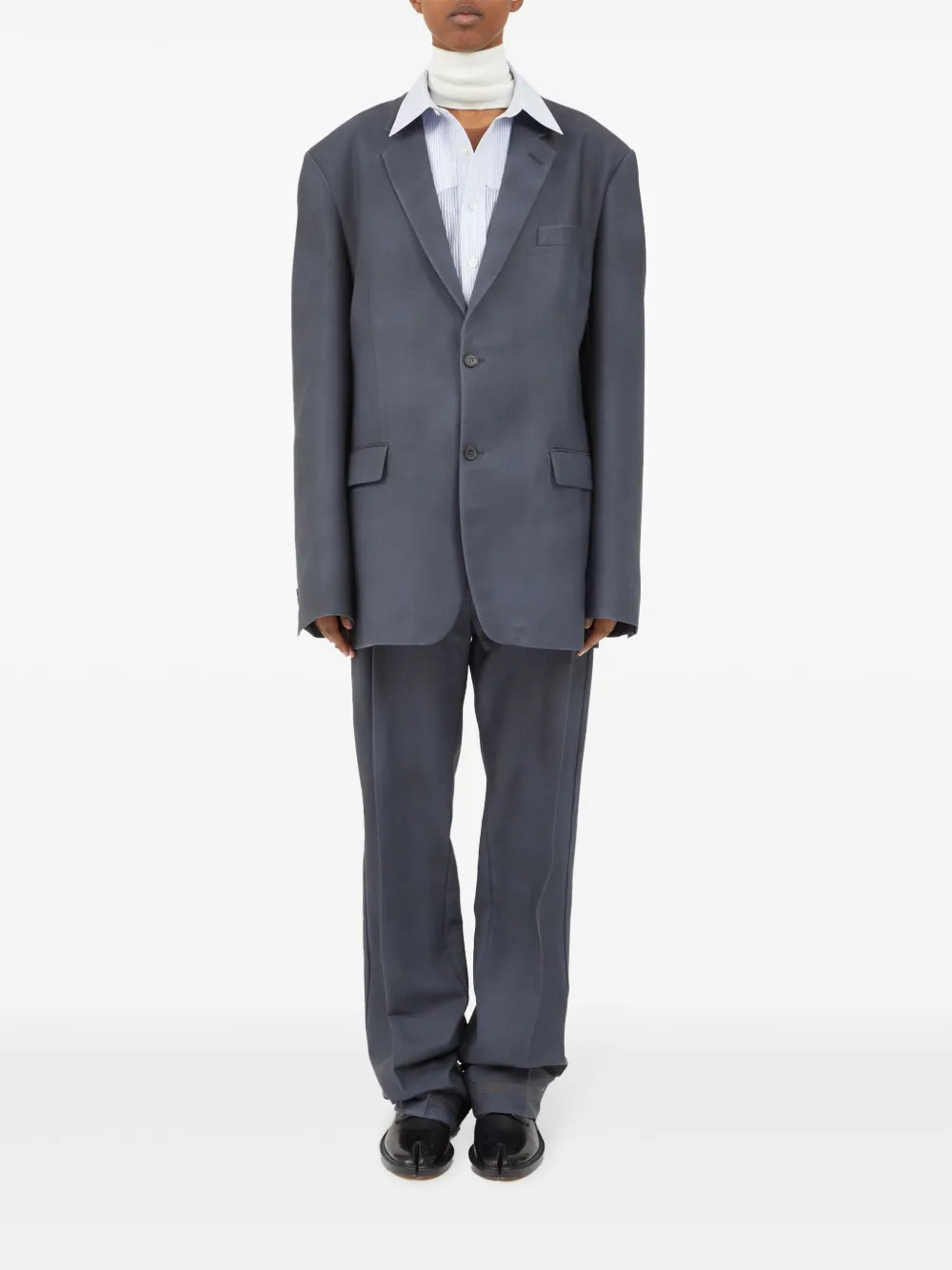 Four-Stitch Single-Breasted Blazer