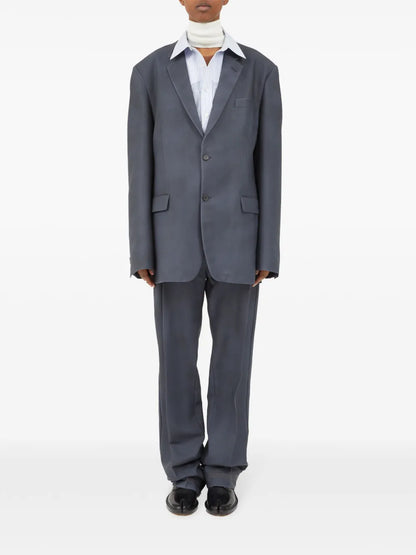 Four-Stitch Single-Breasted Blazer