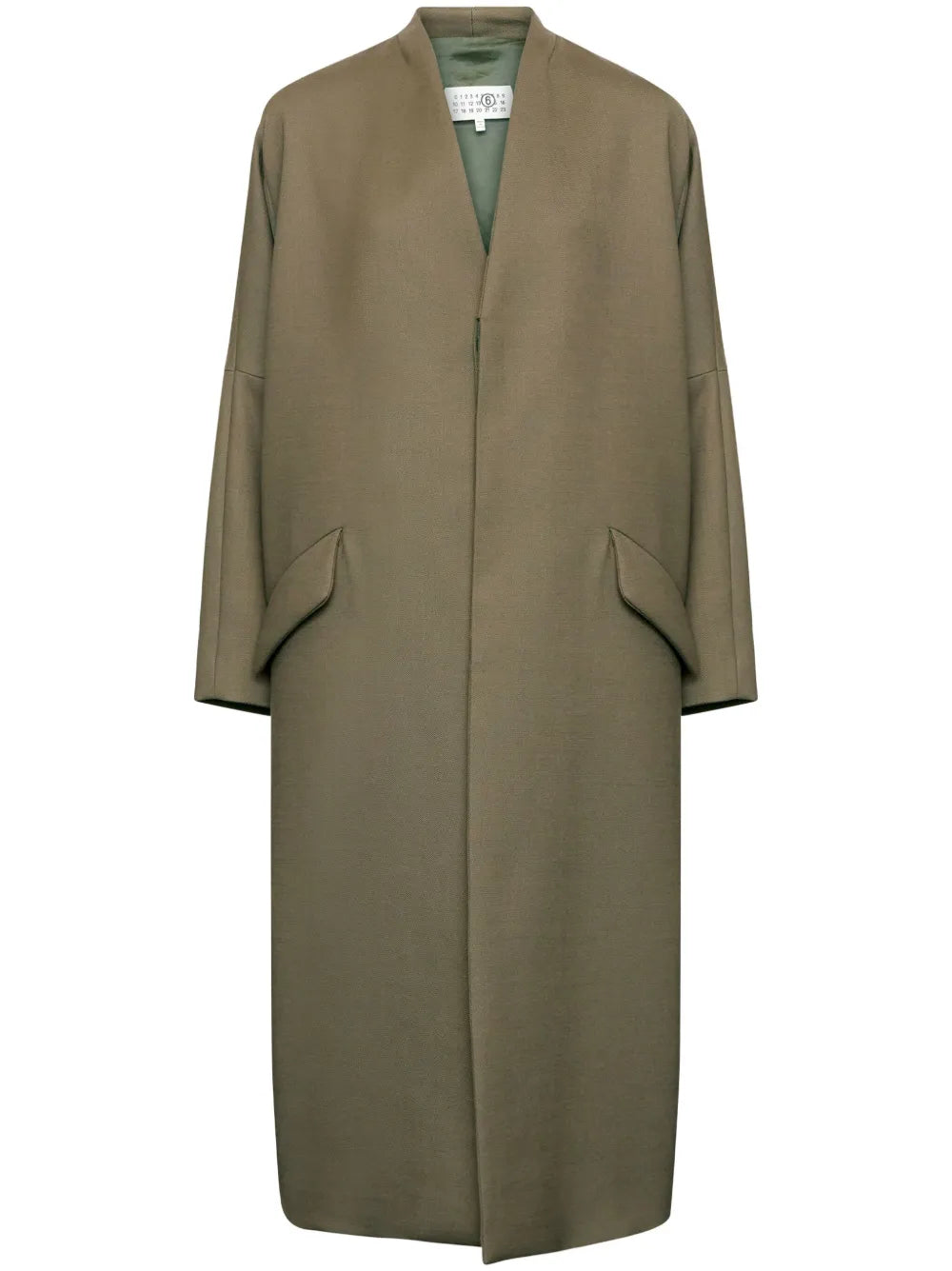 Collarless Single-Breasted Jacket