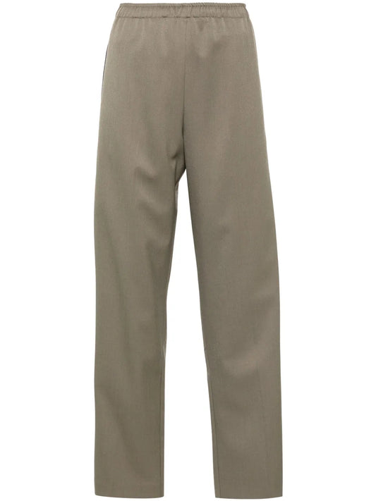 Stripe-Detail Straight-Leg Trousers