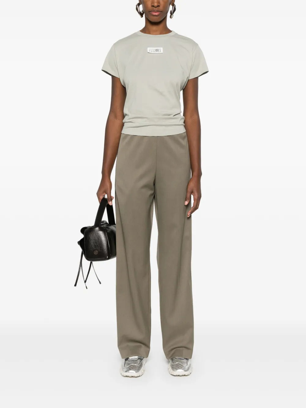 Stripe-Detail Straight-Leg Trousers