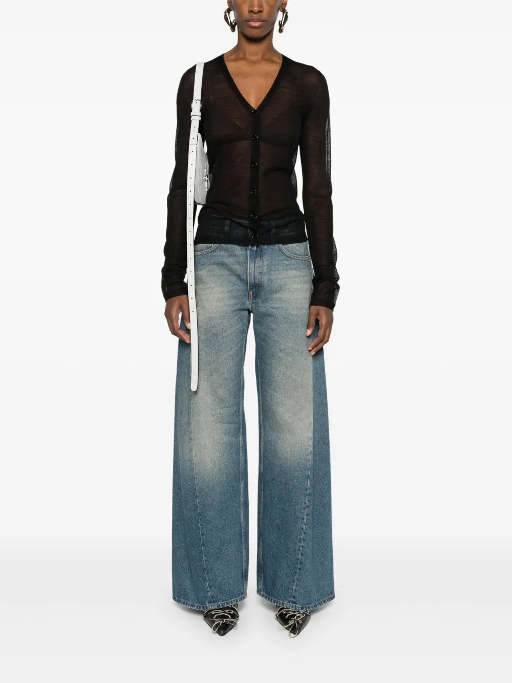 Low-Rise Wide-Leg Jeans