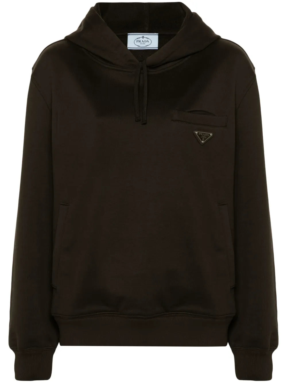 Triangle-Logo Cotton Hoodie