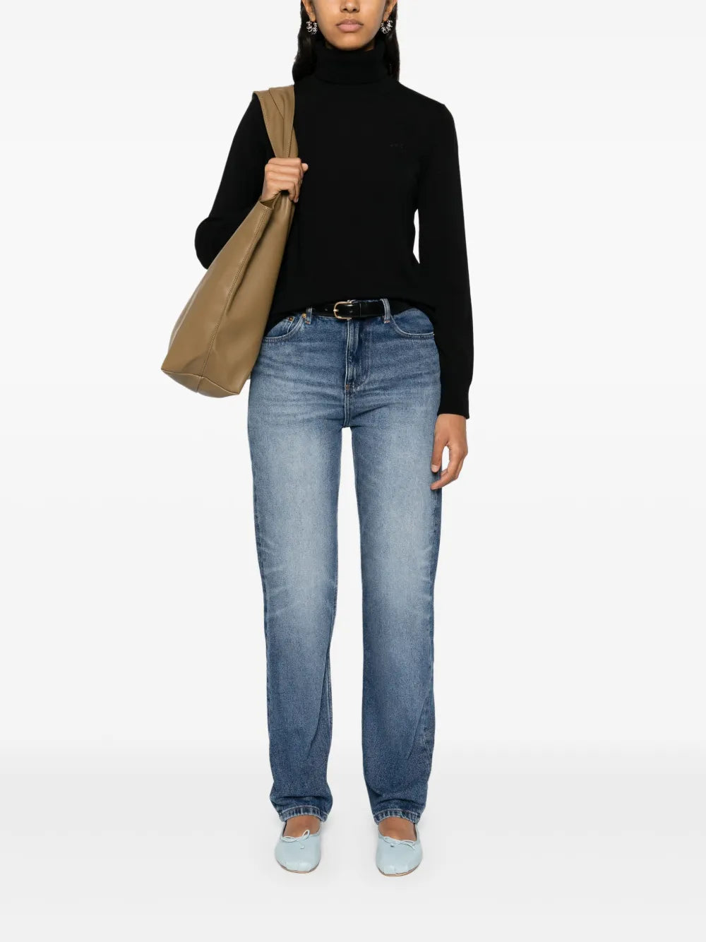 Logo-Embroidered Wool Jumper