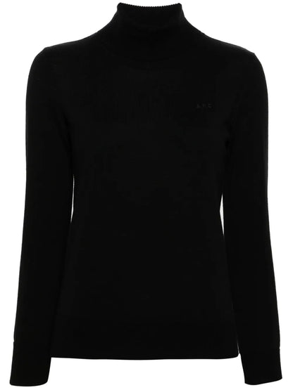 Logo-Embroidered Wool Jumper