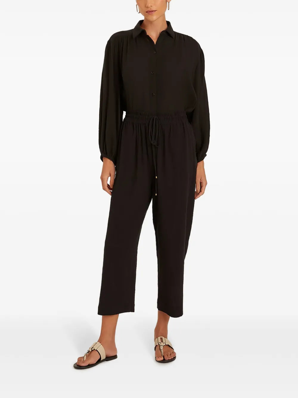 Drawstring Waistband Trousers