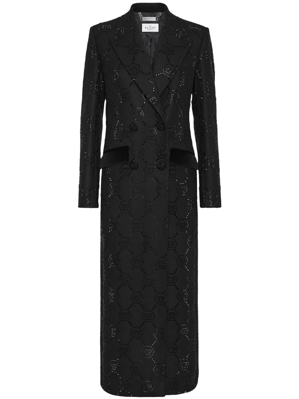 Monogram Crystal Double-Breasted Coat