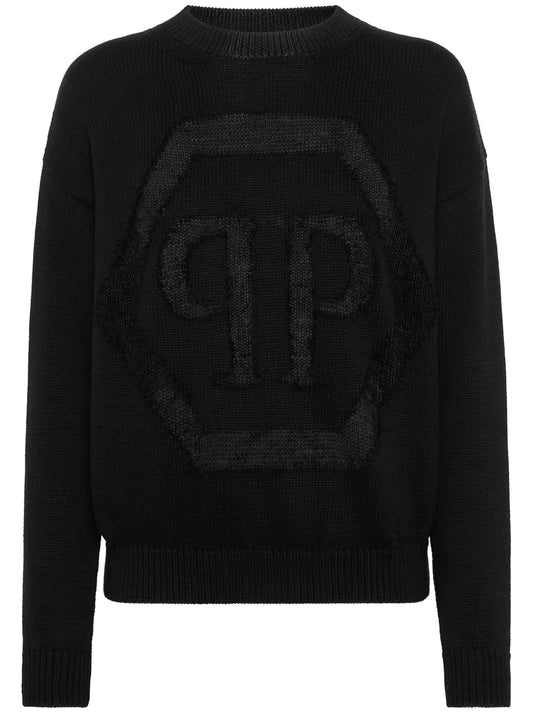 Devoré-Logo Sweater