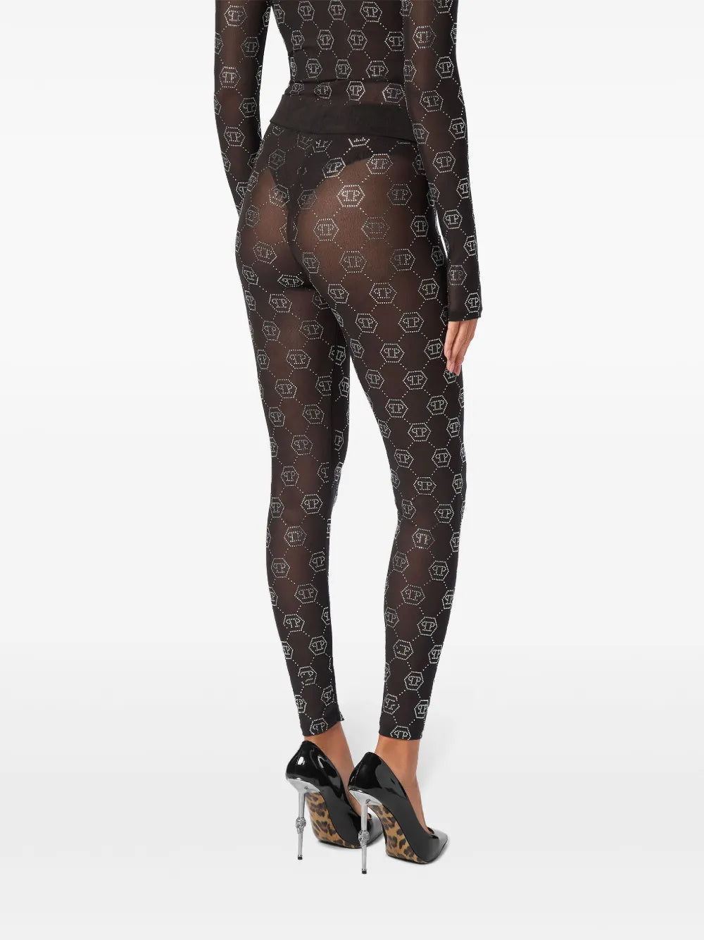 Monogram-Pattern Leggings