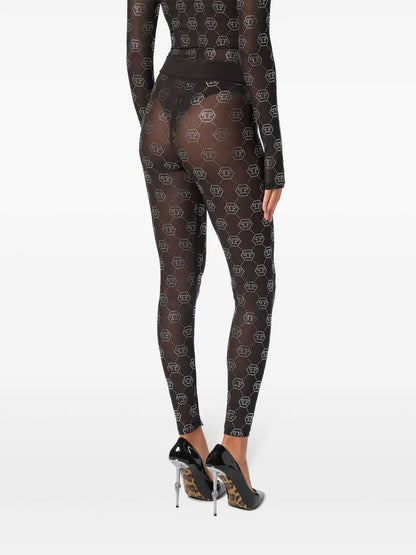 Monogram-Pattern Leggings