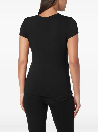 Logo-Appliqué V-Neck T-Shirt