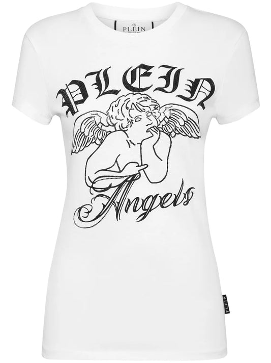Logo-Print Embellished T-Shirt