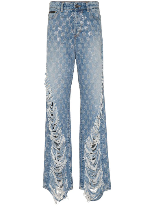 Monogram Strass Jeans