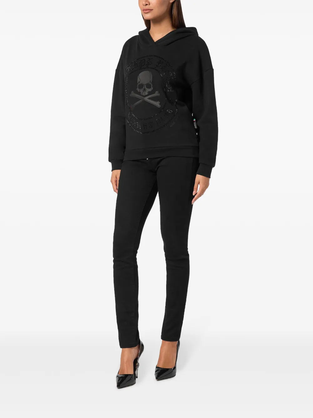 Skull-Print Hoodie