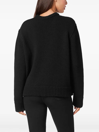 Intarsia-Knit Logo Jumper