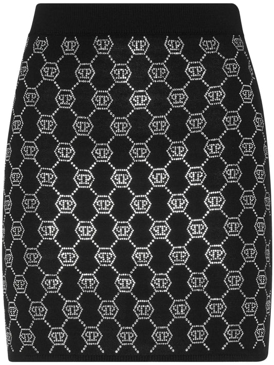 Monogram Knitted Skirt