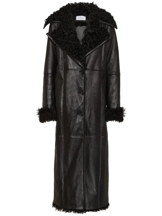 Skull & Bones Shearling Coat