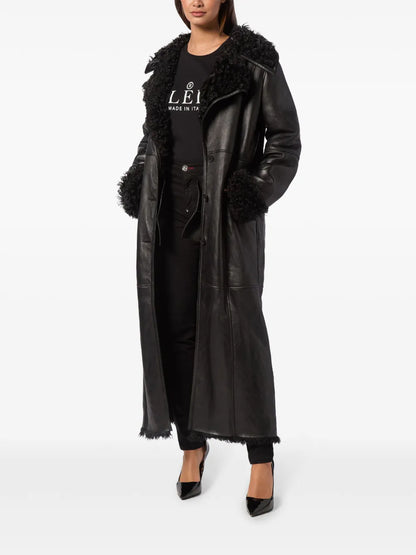 Skull & Bones Shearling Coat