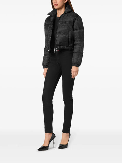 Monogram Cropped Puffer Jacket
