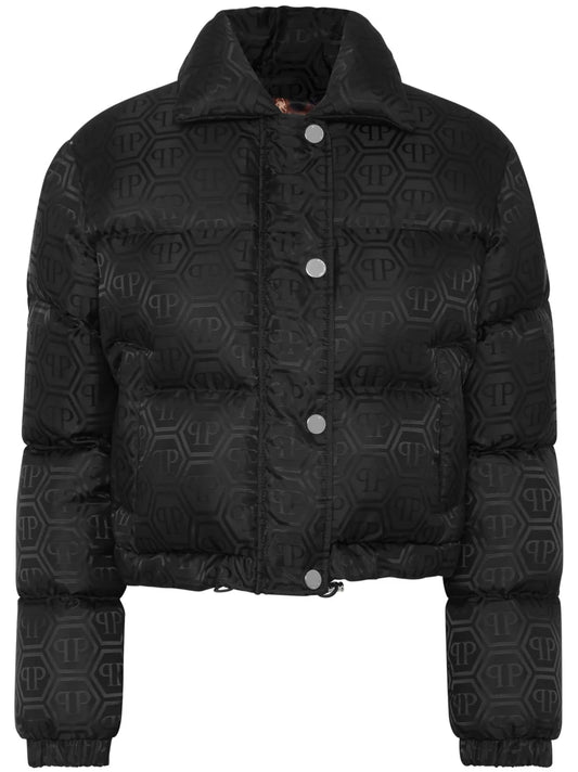 Monogram Cropped Puffer Jacket
