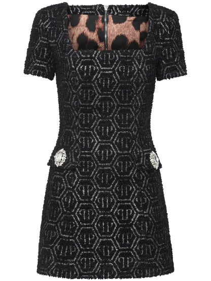 Monogram Tweed Dress