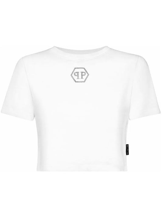 Crystal Hexagon Cropped T-Shirt