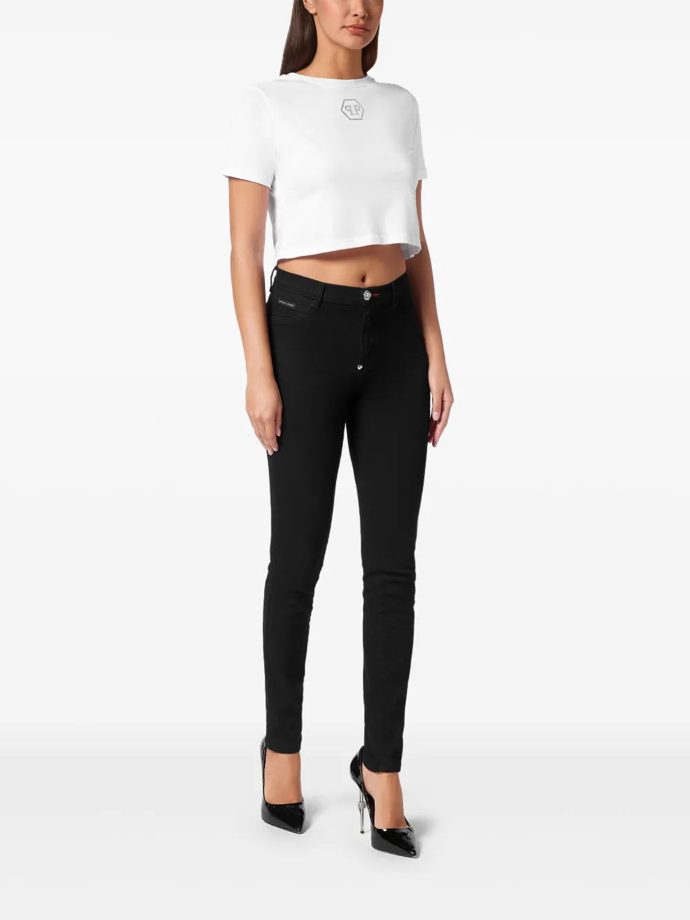 Crystal Hexagon Cropped T-Shirt