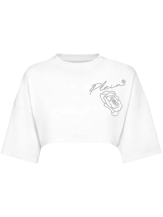 Roses Cropped T-Shirt