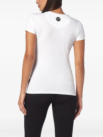 Crystal-Embellished Cotton T-Shirt