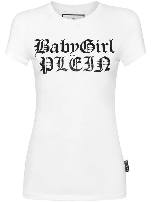 Crystal-Embellished Cotton T-Shirt