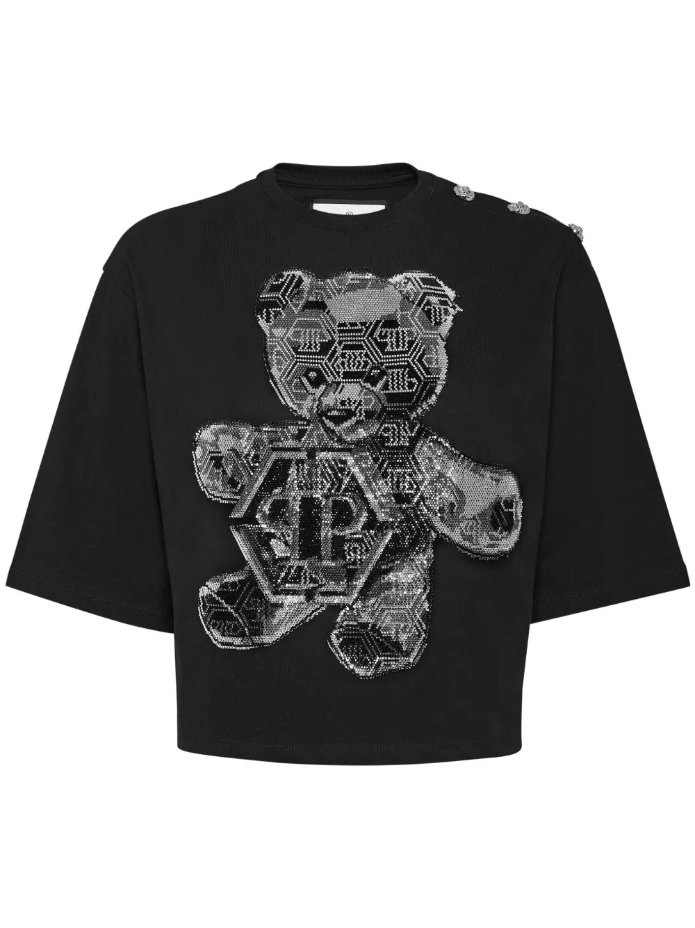 Crystal-Embellished Cotton T-Shirt