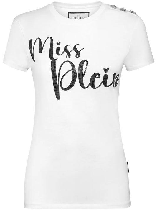 Slogan-Print Cotton T-Shirt