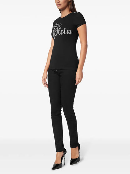 Slogan-Print Cotton T-Shirt