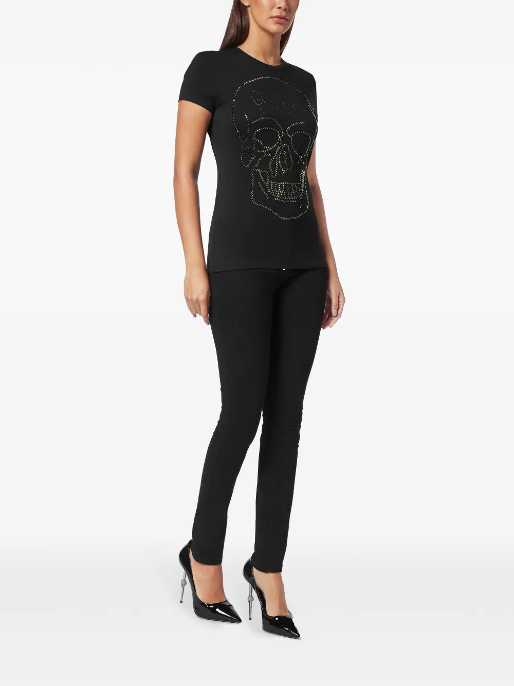 Rhinestone-Embellished T-Shirt
