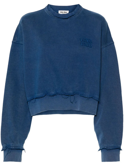 Logo-Patches Cotton Sweatshirt