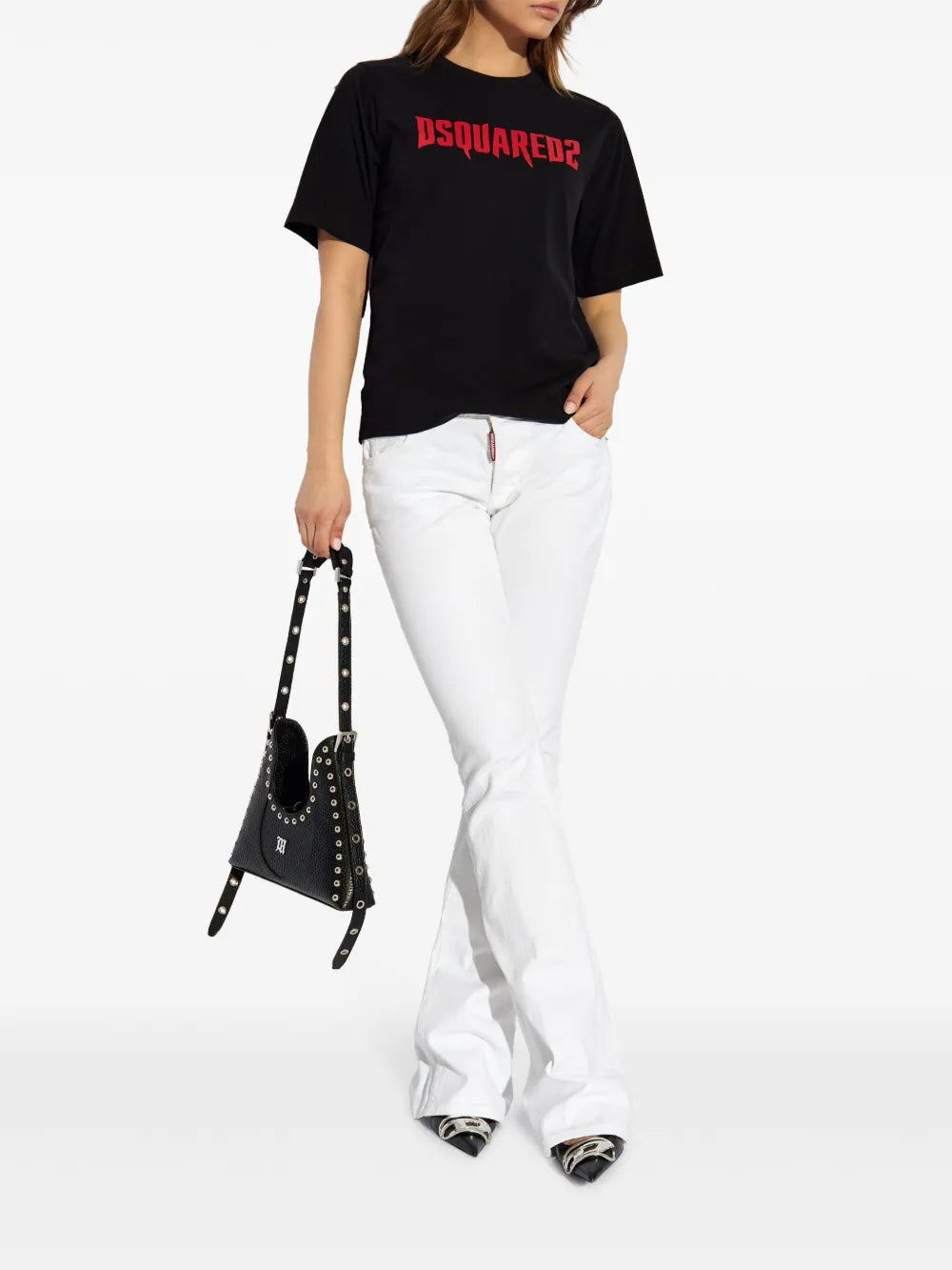 Horror Logo-Print Cotton T-Shirt