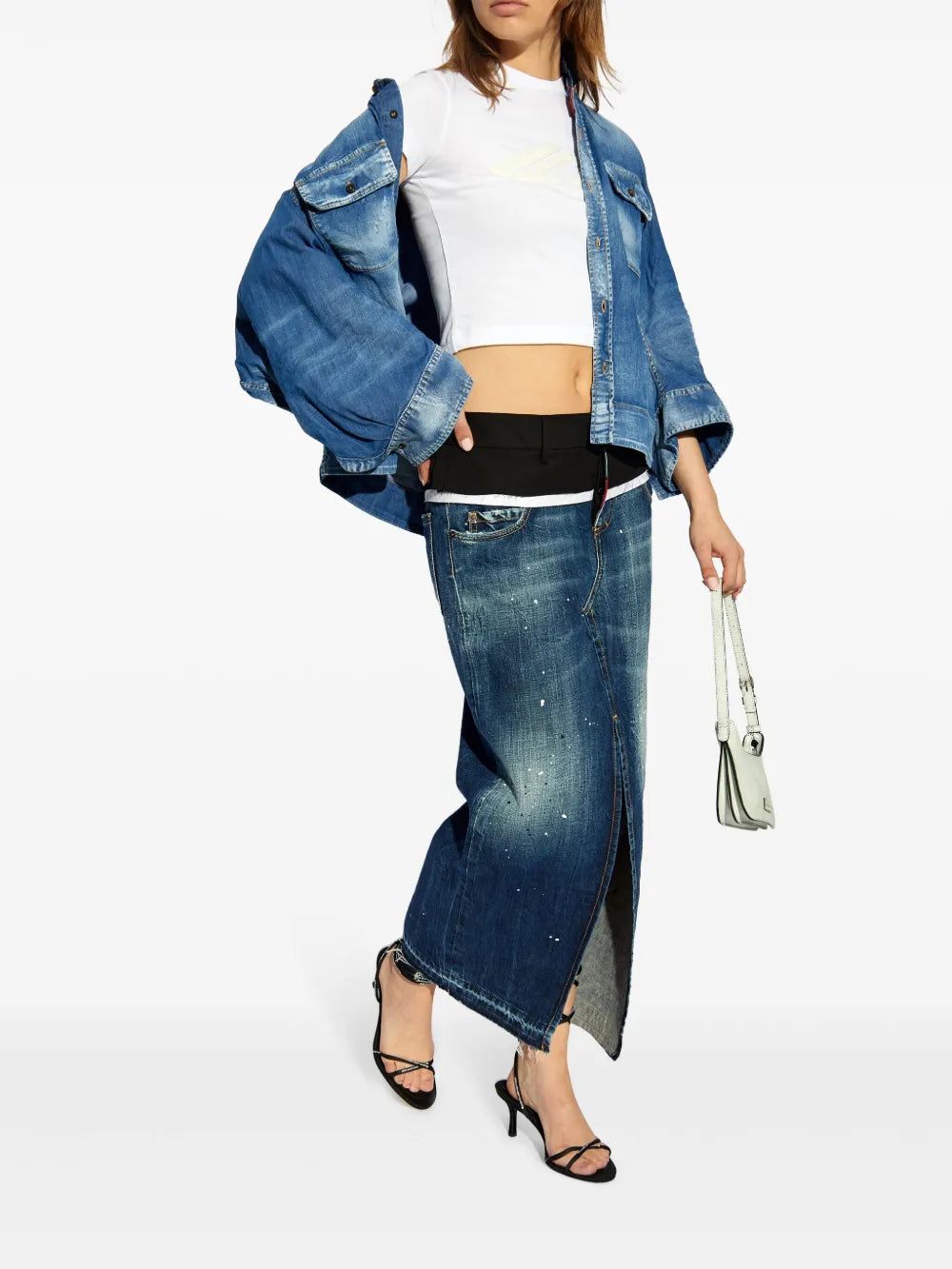 Dean Denim Cropped Shirt