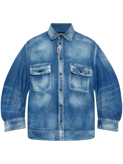 Dean Denim Cropped Shirt