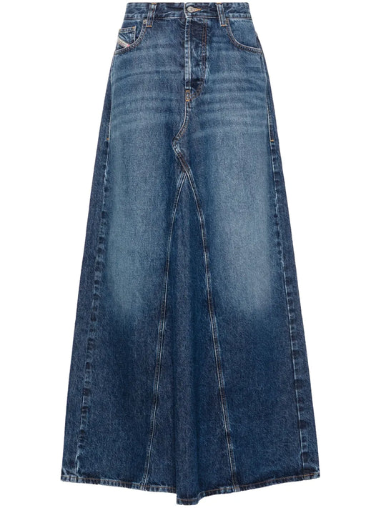 De-Pago Maxi Denim Skirt