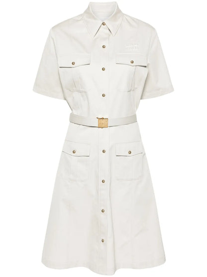 Logo-Patch Shirt Dress