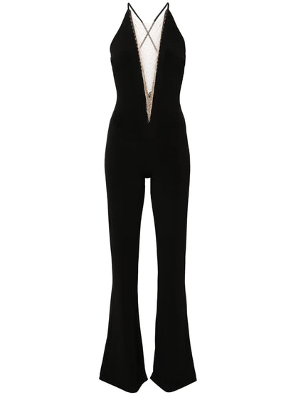Plunging V-Neck Jumpsuit