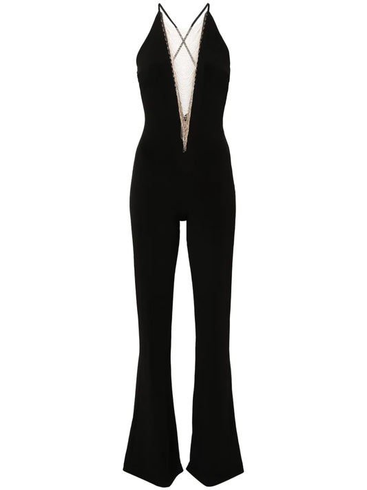 Plunging V-Neck Jumpsuit