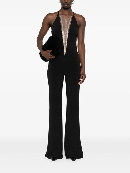 Plunging V-Neck Jumpsuit