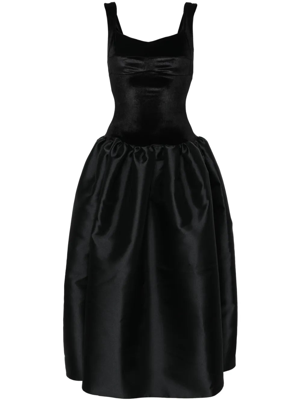 Corset-Detail Flared Gown